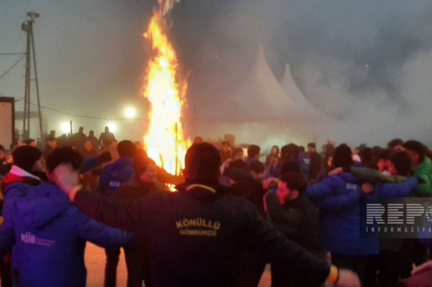 Şuşada Novruz tonqalı qalanıb, aksiya bayram əhvali-ruhiyyəsi ilə davam edir